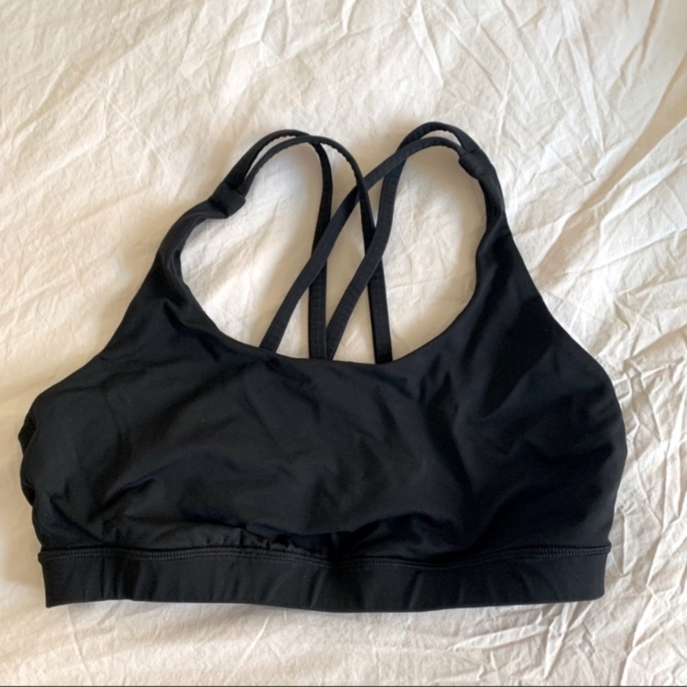 Lululemon Black Energy Bra Size 10